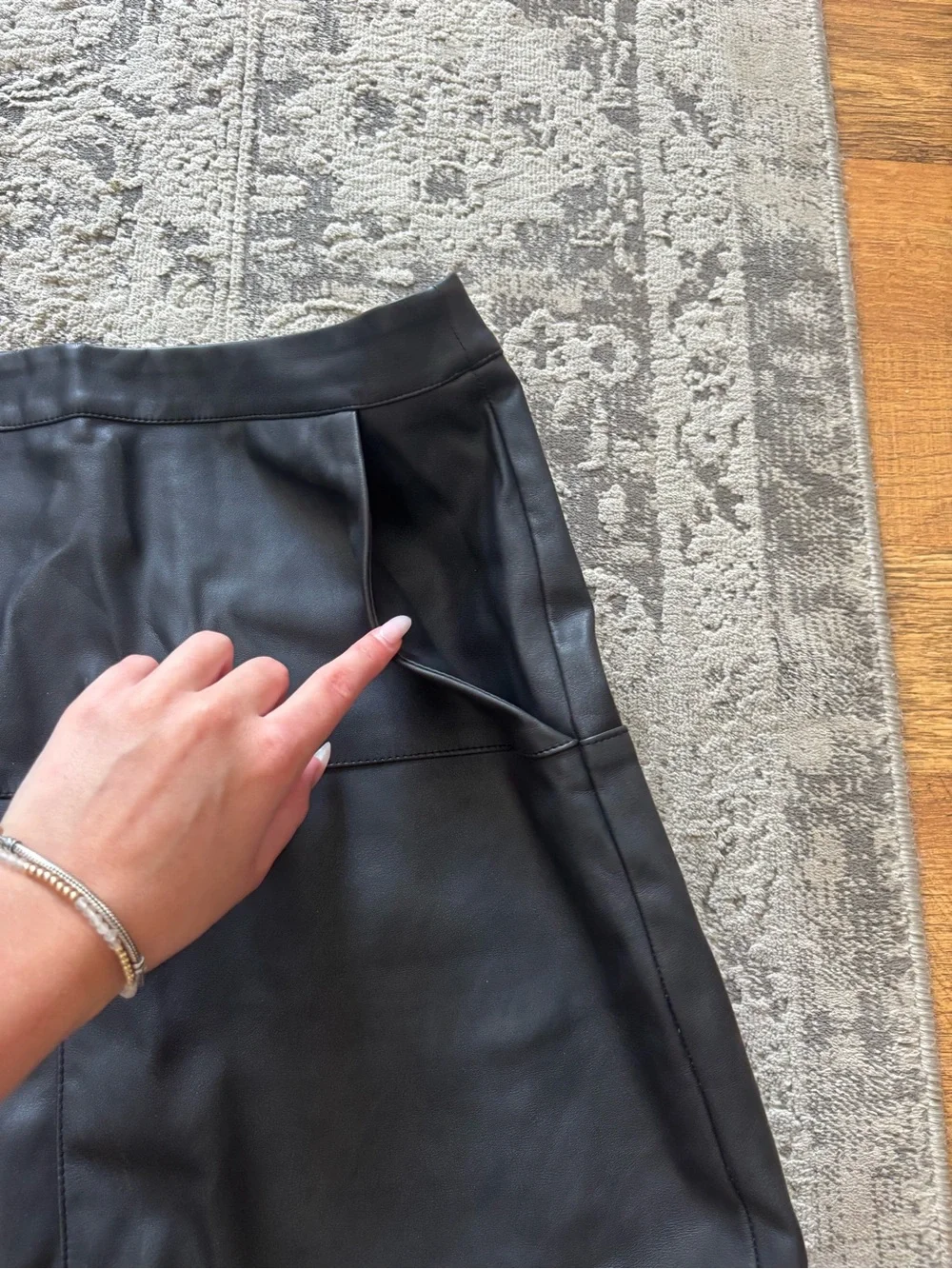 Leather skirt